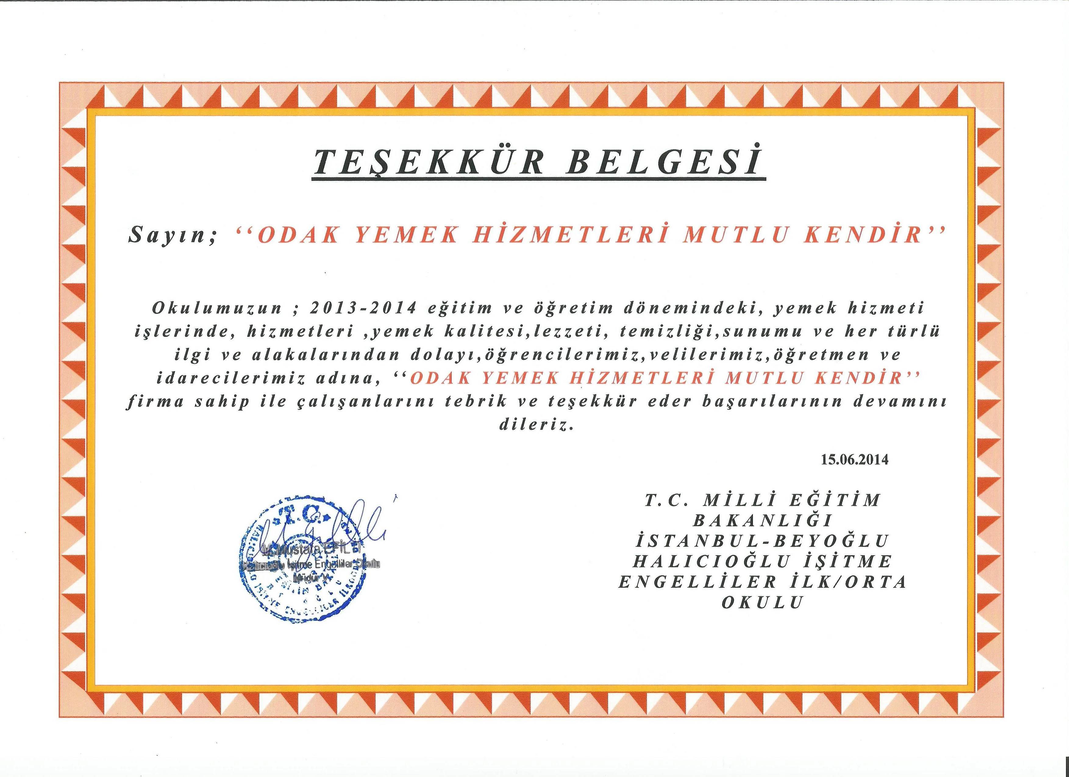 Galeri Fotoğrafı 16 - ODAK YEMEK HİZMETLERİ MUTLU KENDİR